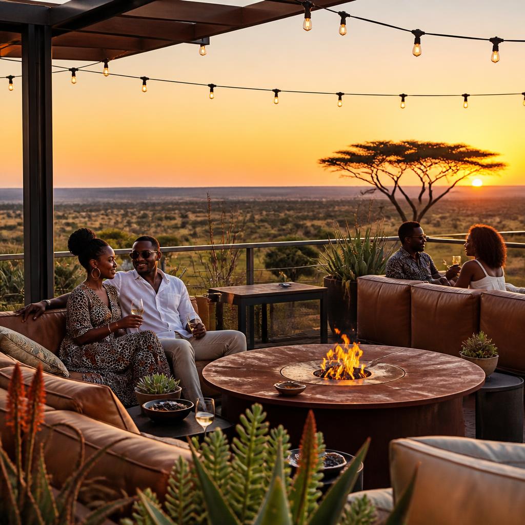 Rooftop sundowner deck